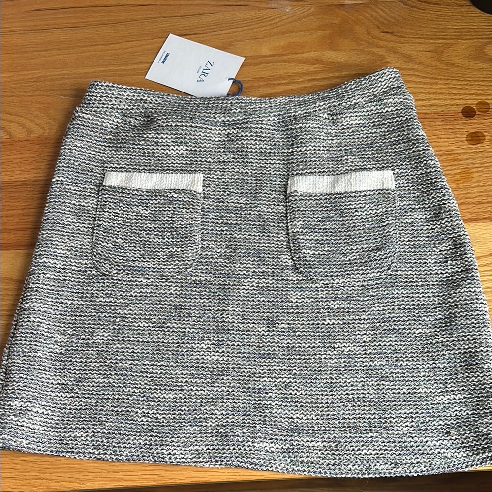 Zara Women's Gray Tweed Skirt